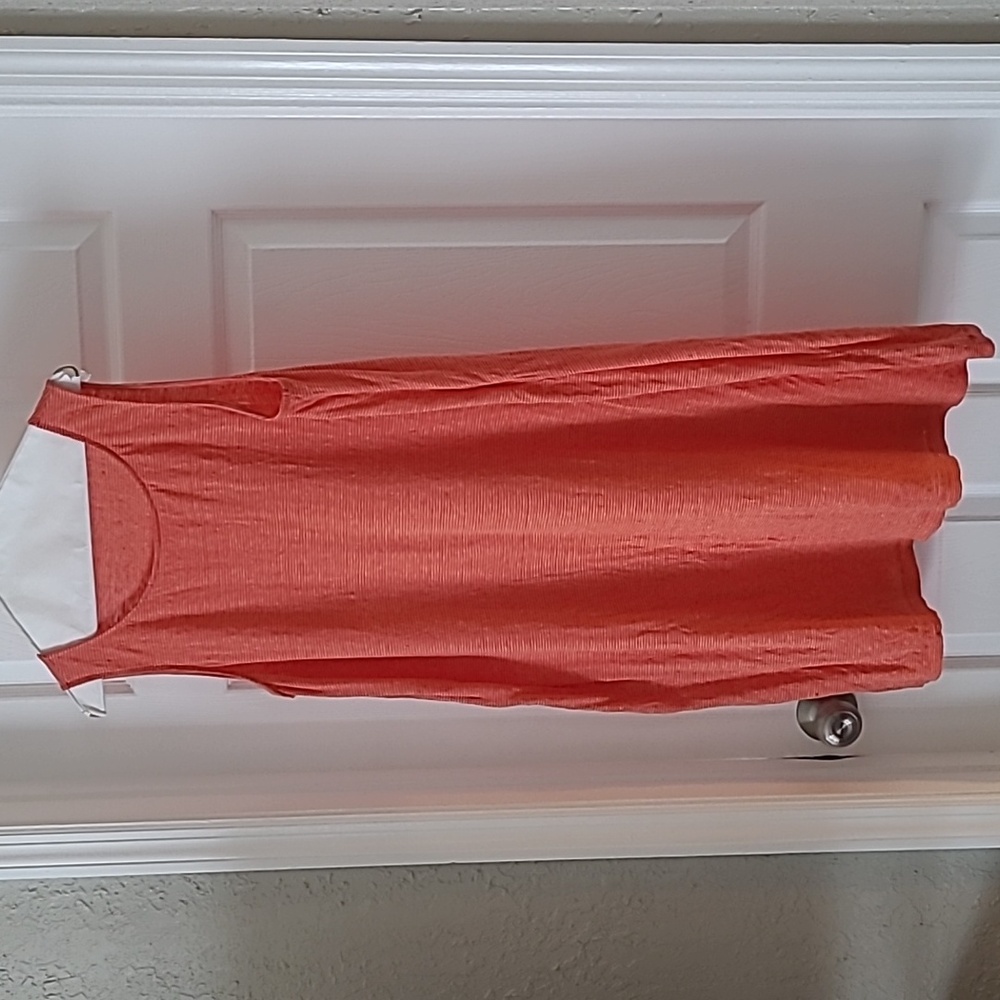 Eileen Fisher Linen Jersey Shift Dress Size Large - Picture 2 of 8